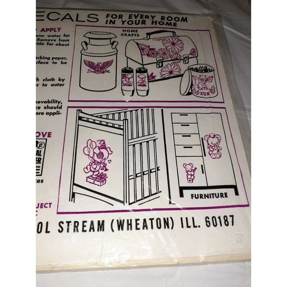 Pack Vintage Meyercord Decals Unopened  1535-A Country Store 1970’s